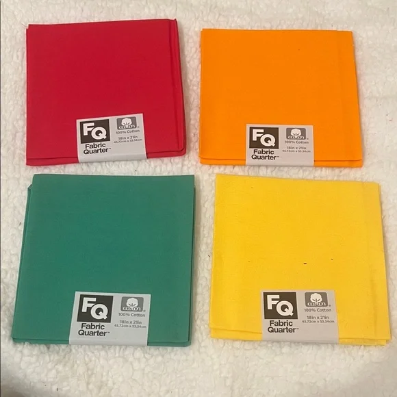 Colorful Fabric Quarter 8 pieces - Picture 2 of 5